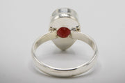 Garnet Gemstone Ring for Cremation Ash